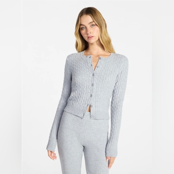 NEW Lot Of 2 No Boundaries Cable Knit Front Button Cardigans, XS Or Small - Picture 8 of 11